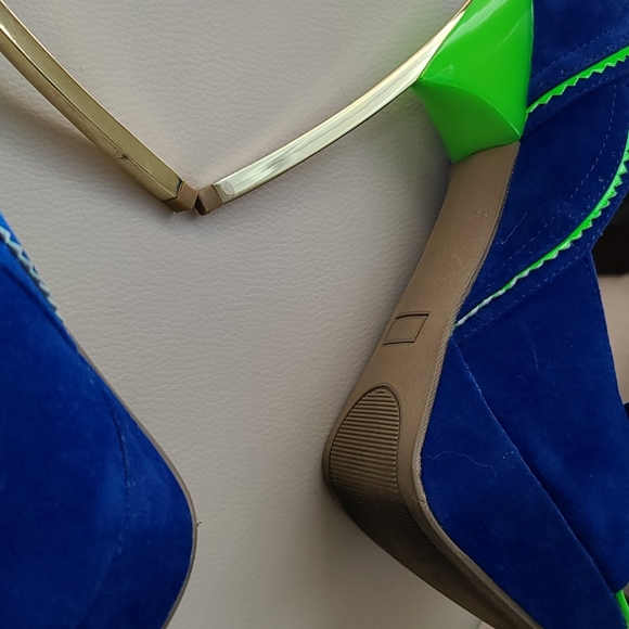 Wild diva heels new gold metal blue - Picture 10 of 14